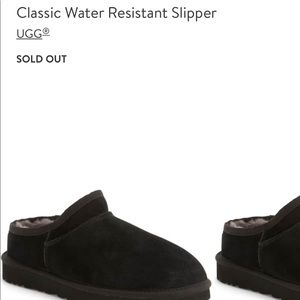 Classic water resistant slipper (black)